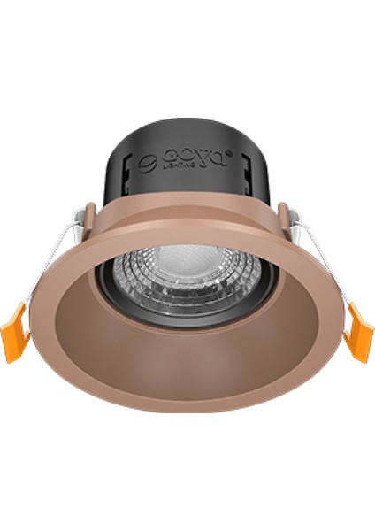 8 W Yuvarlak Smd LED Sıva Altı Spot Lamba Tavan Armatür ( Rose Kasa - 6500K Beyaz Işık )