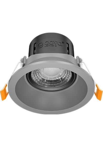 8 W Yuvarlak Smd LED Sıva Altı Spot Lamba Tavan Armatür ( Titanium Kasa - 6500K Beyaz Işık )