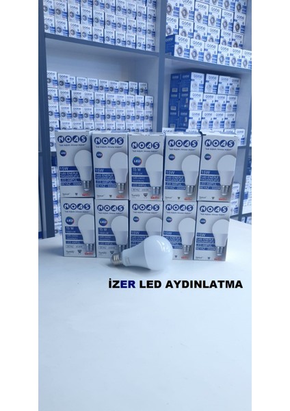 15W LED Ampul Beyaz 10ADET