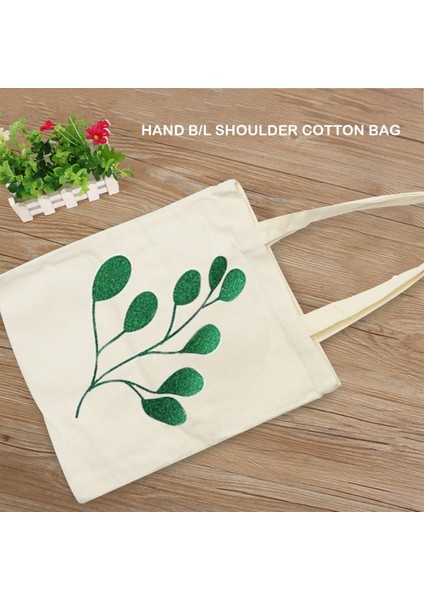 Tuval Kalem Kılıfı Bez Çanta Seti, Zip ile Dıy Craft Boş Makyaj Çantaları Kanvas Kalem Kutusu Dıy Yeniden Kullanılabilir Alışveriş Bakkal Çantası (Yurt Dışından)