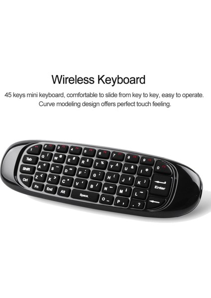 2.4g Air Mouse Kablosuz Klavye Android Tv Kutusu Için Uzaktan Kumanda Bilgisayar Ingilizce Sürüm 6 Eksen Jiroskop