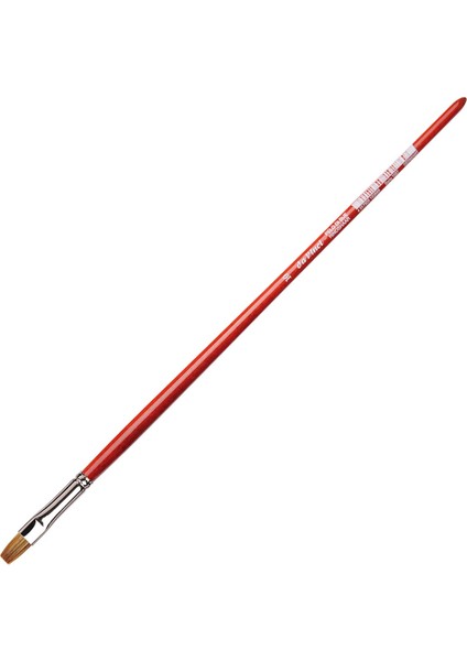 : Pelo Di Bue Manda Kılı Düz Yağlı Boya Fırçası : Seri 1887 : No:10