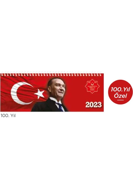 Keskin Color Aj-65 12X33 Masa Ajanda Takvimi Atatürk 100.YIL