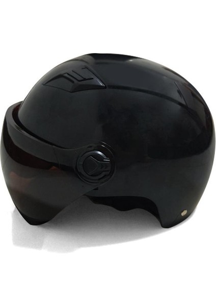 Kask Dört Mevsim Evrensel Akülü Araba Erkekler ve Kadınlar Evrensel Sevimli Kask Yarım Kask (Yurt Dışından)