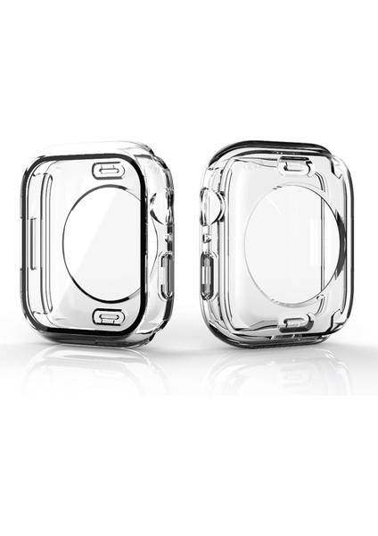 Apple Watch 6 Se 5 4 3 44 mm Uyumlu Ekran Koruyucu 360° Kasa Koruma Tüm Gövde Kapak Darbe Emici