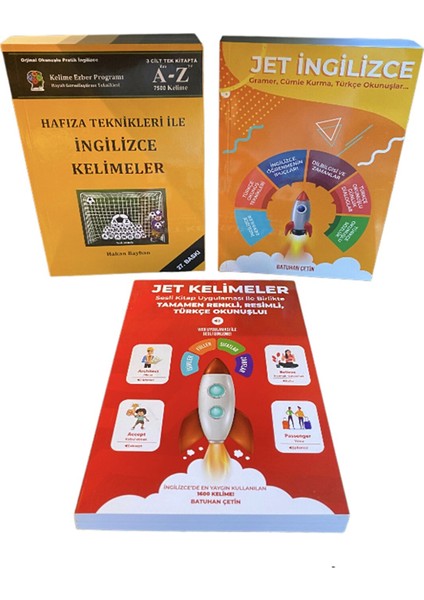 Bayhan Yayıncılık Jet Ingilizce- Jet Kelimeler + Mobil Uygulama ve Hafıza Teknikleri Ile Ingilizce -3' Lü Set (Ciltli)