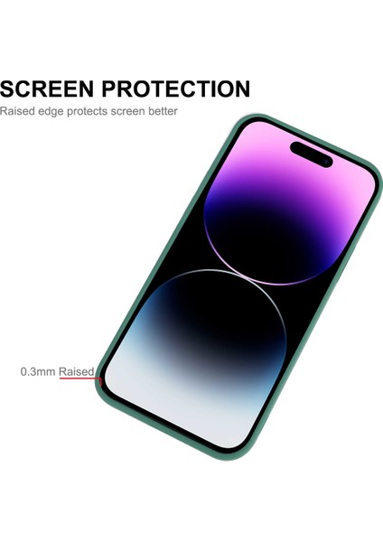 ZH Store iPhone 14 Pro Max için ENKAY Darbeye Dayanıklı Silikon Kılıf - Pembe modelleri