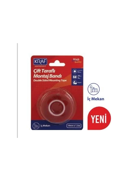 Montaj Bandı Cıft Taraflı 19MM x 1,5 2530G