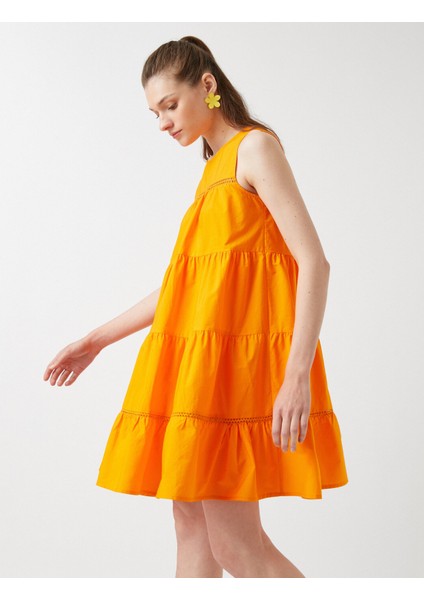 Katlı Mini Elbise Kolsuz fiyatları