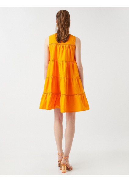 Katlı Mini Elbise Kolsuz fırsatları