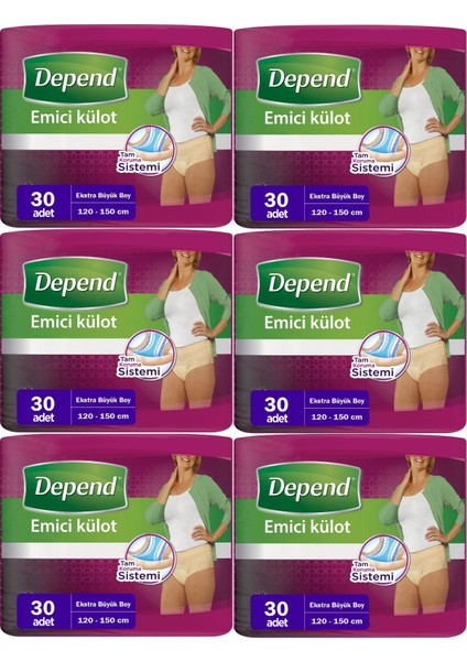 Emici Külot Hasta Bezi Xl - Extra Büyük Kadın 180 Adet