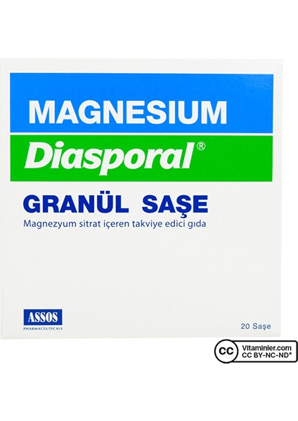 Magnesium Diasporal Granül 20 Saşe