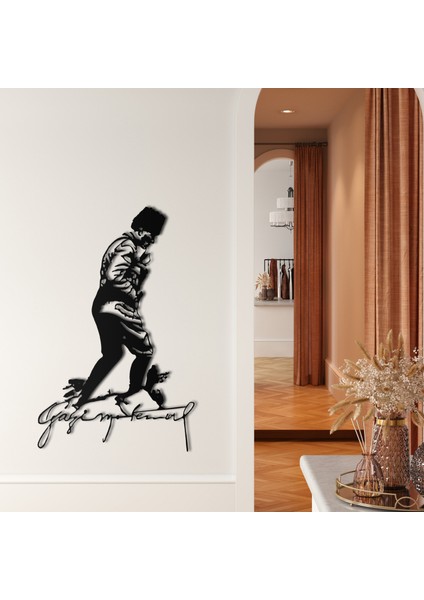 Atatürk Kocatepe Imza Metal Duvar Dekoru