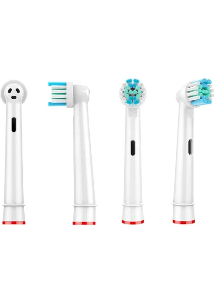 Oral-B Smart 4 4000 White Elektrikli Diş Fırçası - Braun - Yedek Diş Fırçası Kafaları - Oral B Braun Elektrikli Diş Fırçası ve Şarjlı Diş Fırçası 4 Adet Başlık