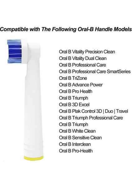 Oral-B Pro 2 2000 Crossaction Şarj Edilebilir Diş Fırçası - Yedek Diş Fırçası Kafaları - Elektrikli Diş Fırçası ve Şarjlı Diş Fırçası 4 Adet Başlık