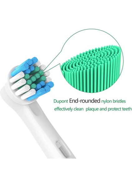 Oral-B Pro 2 2000 Crossaction Şarj Edilebilir Diş Fırçası - Yedek Diş Fırçası Kafaları - Elektrikli Diş Fırçası ve Şarjlı Diş Fırçası 4 Adet Başlık