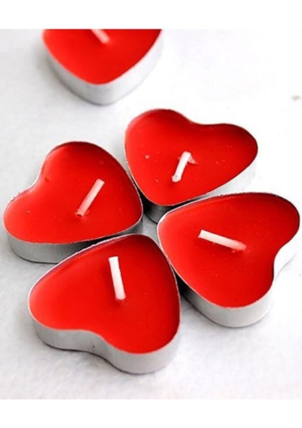 100 Adet Kalpli Tealight Mum + 5000 Adet Kuru Gül + 365 Gün Söz Kartları + 5 Adet Seni Seviyorum Yastık