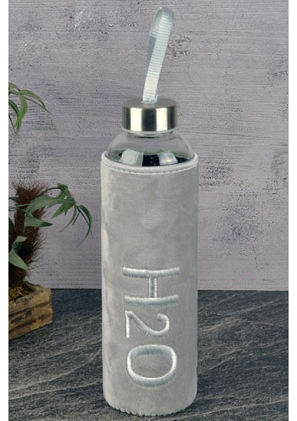 Peluş Kılıflı Cam Matara 600 ml