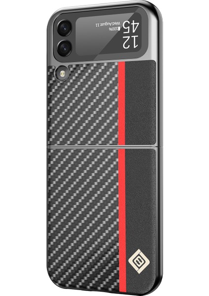 Samsung Galaxy Z Flip 4 İçin Bileklik Tutucu Katlama Kılıfı - Yatay Siyah (Yurt Dışından) fiyatları