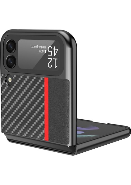 Samsung Galaxy Z Flip 4 İçin Bileklik Tutucu Katlama Kılıfı - Yatay Siyah (Yurt Dışından) modelleri