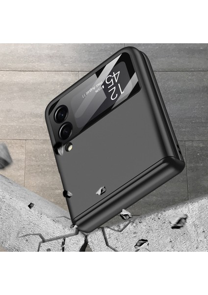 Samsung Galaxy Z Flip 4 İçin Gkk Manyetik Kat Her Şey Dahil Koruyucu Telefon Kılıfı - Siyah (Yurt Dışından) modelleri