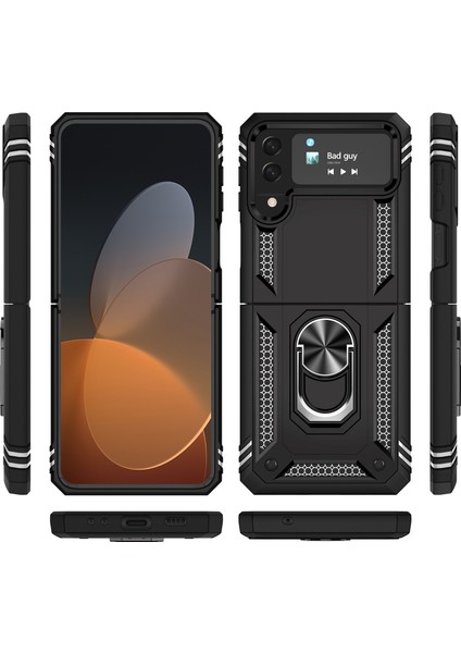 Samsung Galaxy Z Flip 4 İçin Şok Geçirmez Tpu + Pc Kasası - Siyah (Yurt Dışından) fiyatları