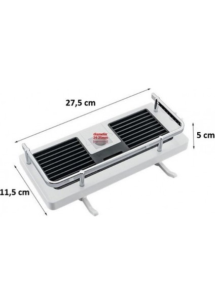 Banyo Duş Organizer Sabunluk Metalik Korumalı fiyatları