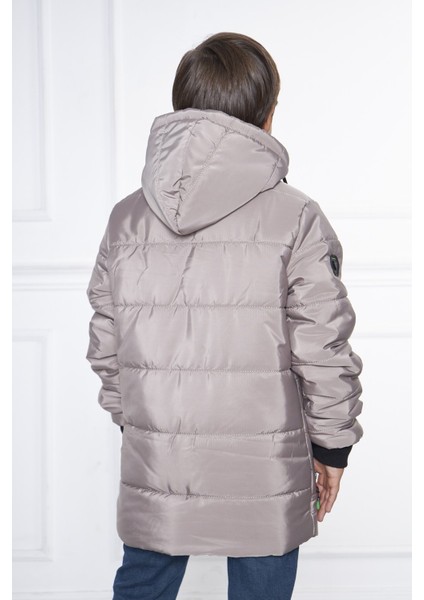 Krem Erkek Çocuk Su ve Rüzgar Geçirmez Içi Kalın Kürklü Yıkanılabilir Mont & Kaban indirimleri