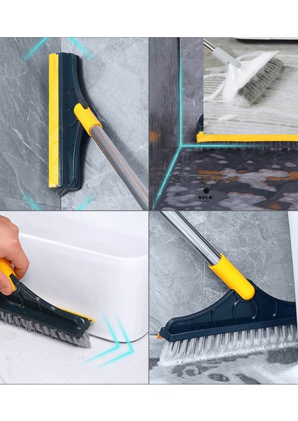 Sihirli Süpürge 2 In 1 V Şeklinde Dönen Tasarım Fırça Mutfak Banyo fırsatları