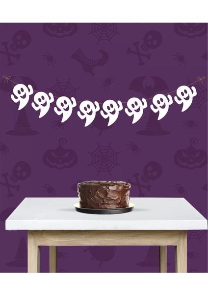 Cadılar Bayramı Halloween Hayalet Büyük Banner *kalın Kağıt 150 cm