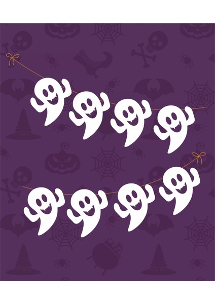 Cadılar Bayramı Halloween Hayalet Büyük Banner *kalın Kağıt 150 cm fiyatları