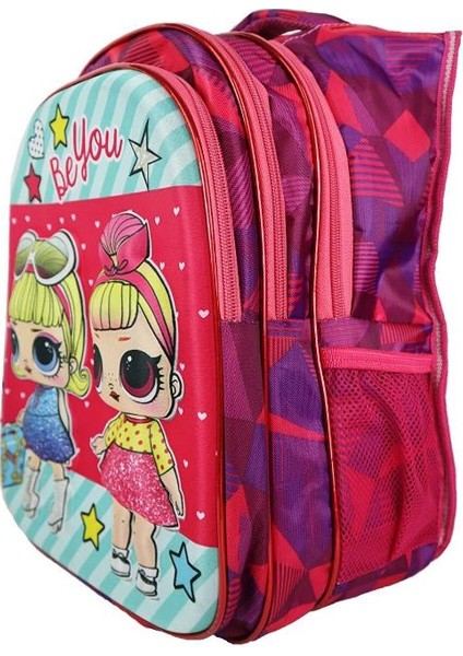 Lol Çanta Kabartmalı 3 Gözlü Beslenmeli Okul Çantası fiyatları