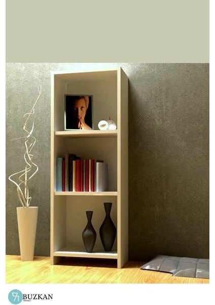 Buzkan Mobilya Mdf 3 Raflı Kitaplık 108 cm