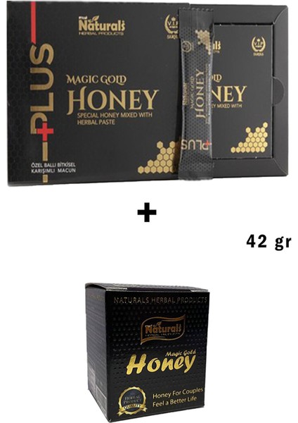 Plus Tek Kullanımlık Bitkisel Karışımlı Macun 12 Şase + Magic Gold Honey 42 gr