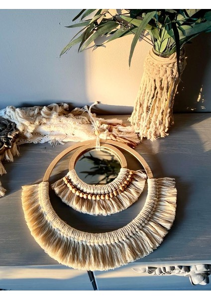 Wall Decoration Art Bohem Makrome Duvar Dekorasyon Ürünü 3’lü Set