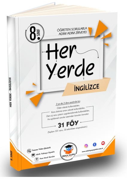 8. Sınıf Heryerde Ingilizce Soru Bankası (Ciltli)
