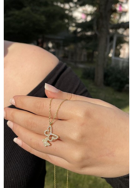 Silver Minimal Kelebek Figürlü 925 Ayar Gümüş
