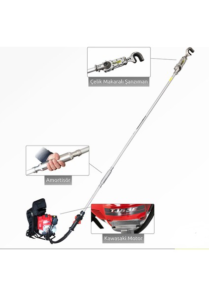 Kawasaki TJ53 Motorlu Tırpan Zeytin Hasat Makinası