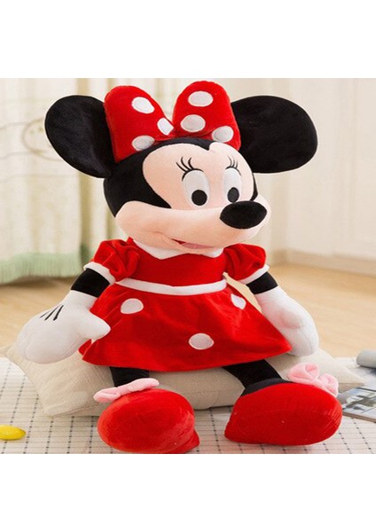 Hediye Nest Minnie Mouse Kırmızı Peluş Oyuncak 40 cm