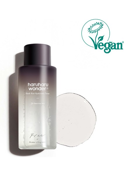 Haruharu Black Rice Hyaluronic Toner Fragrance Free - Siyah Pirinç Hyaluronik Toner Kokusuz 150ML