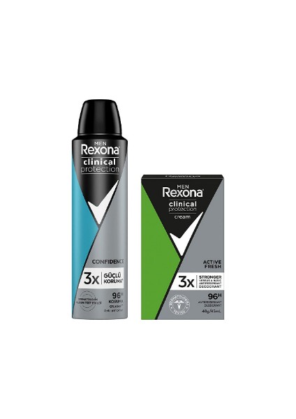 Men Clinical Protection Erkek Sprey Deodorant 150 ml + Erkek Stick Deodorant 45 ml