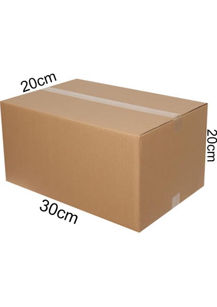 10 Adet 30x20x20 Küçük Taşıma Kolisi, Çift Oluklu, Karton Koli, E-ticaret Kolisi