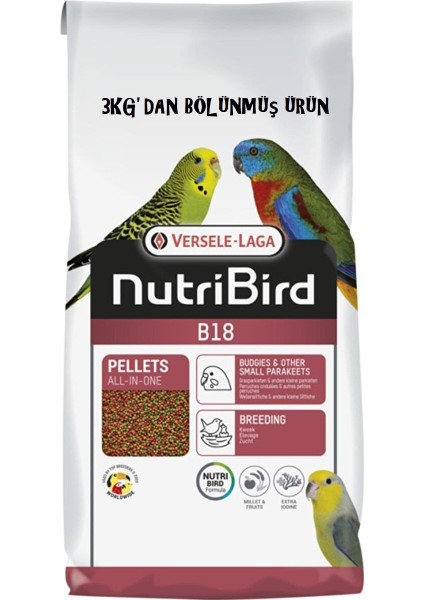 Versele Laga Nutribird B18 Pelet Yem - 500 gram Bölünmüş Ürün