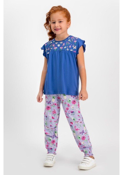 1795 Kısa Kollu Kız Çocuk Pijama Takımı