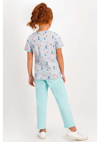 1743 Kısa Kol Kız Çocuk Pijama Takımı modelleri