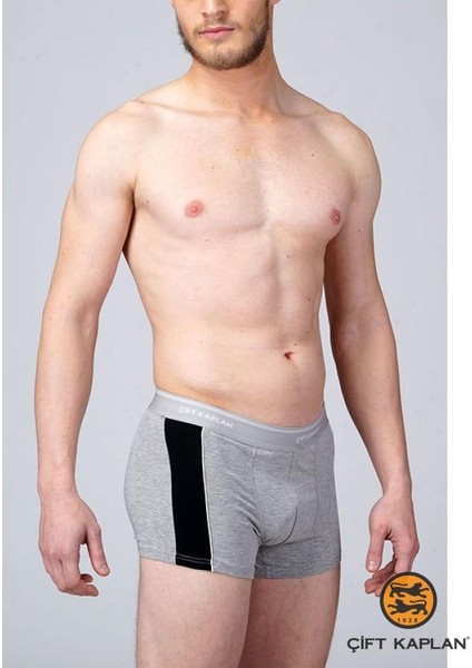Çift Kaplan 850 Erkek Biyeli Elastanlı Boxer