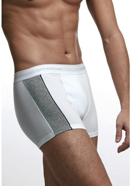 Çift Kaplan 850 Erkek Biyeli Elastanlı Boxer