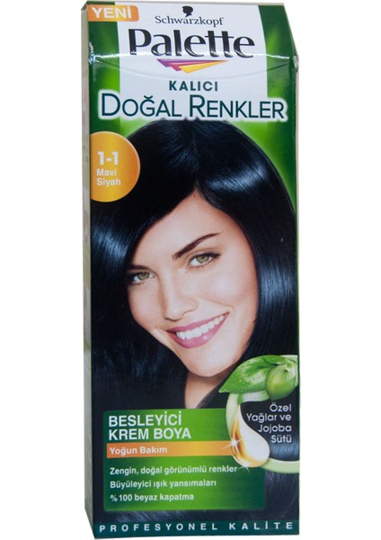 Natural Saç Boyası 1-1 Gece Mavisi