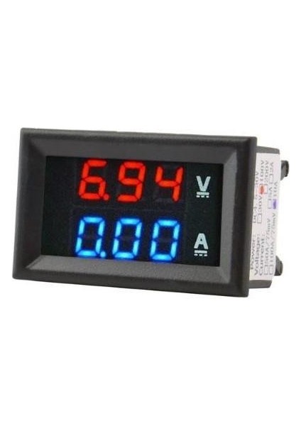 DC100V-10A 0.28'' Dijital Ampermetre Voltmetre