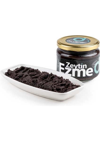 Siyah Zeytin Ezmesi Cam Kavanoz 280 gr